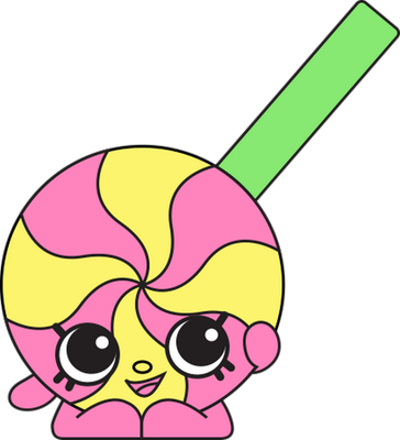 sucette [Shopkins] - gourmandise- alimentation - smiley émoticône émoji cartoon clipart illustration - artémotic