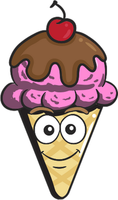 glace - gourmandise- alimentation - smiley émoticône émoji cartoon clipart illustration - artémotic