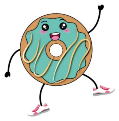 donut - gourmandise- alimentation - smiley émoticône émoji cartoon clipart illustration - artémotic