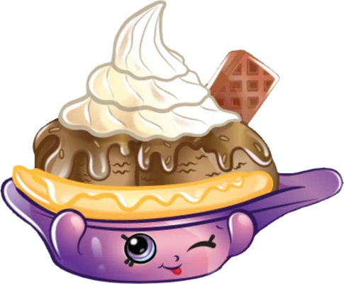 glace [Shopkins] - gourmandise- alimentation - smiley émoticône émoji cartoon clipart illustration - artémotic