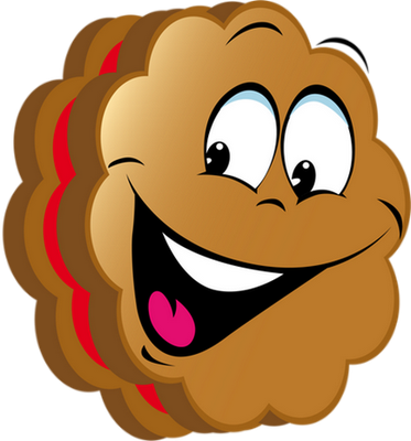 biscuit - gourmandise- alimentation - smiley émoticône émoji cartoon clipart illustration - artémotic