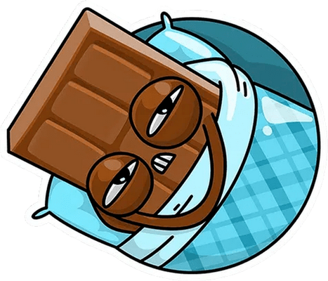 chocolat - gourmandise- alimentation - smiley émoticône émoji cartoon clipart illustration - artémotic