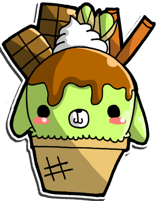 glace - gourmandise- alimentation - smiley émoticône émoji cartoon clipart illustration - artémotic