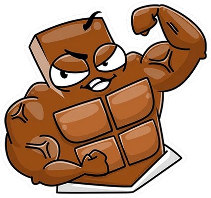 chocolat - gourmandise- alimentation - smiley émoticône émoji cartoon clipart illustration - artémotic