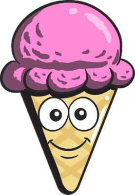 glace - gourmandise- alimentation - smiley émoticône émoji cartoon clipart illustration - artémotic