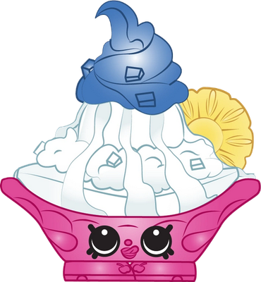 glace [Shopkins] - gourmandise- alimentation - smiley émoticône émoji cartoon clipart illustration - artémotic