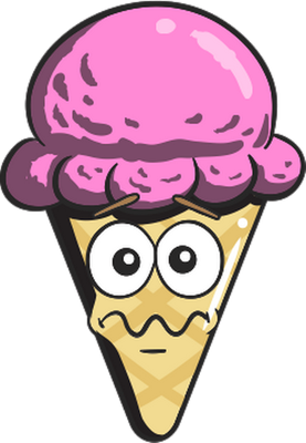glace - gourmandise- alimentation - smiley émoticône émoji cartoon clipart illustration - artémotic