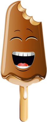 glace - gourmandise- alimentation - smiley émoticône émoji cartoon clipart illustration - artémotic