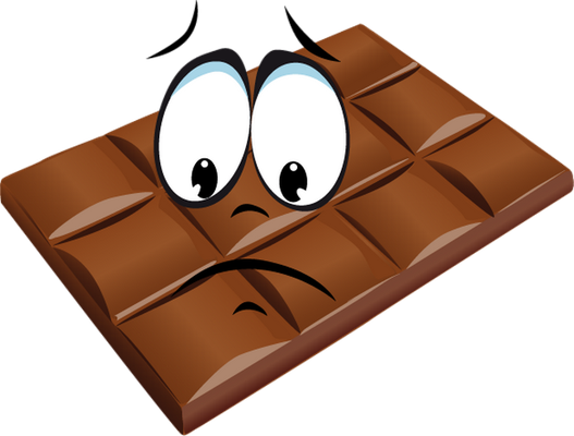 chocolat - gourmandise- alimentation - smiley émoticône émoji cartoon clipart illustration - artémotic