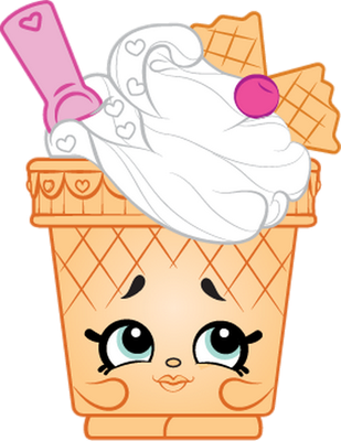 glace [Shopkins] - gourmandise- alimentation - smiley émoticône émoji cartoon clipart illustration - artémotic