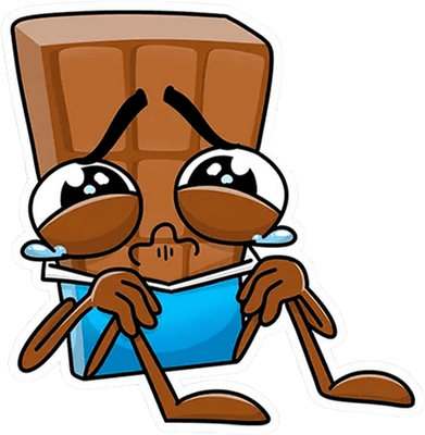 chocolat - gourmandise- alimentation - smiley émoticône émoji cartoon clipart illustration - artémotic