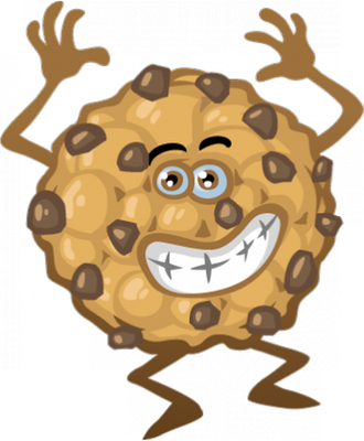 cookie - gourmandise- alimentation - smiley émoticône émoji cartoon clipart illustration - artémotic