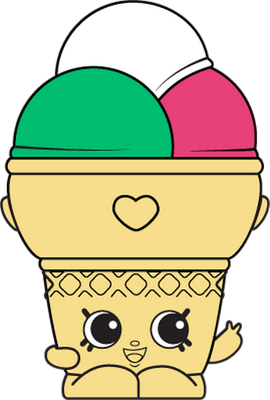 glace [Shopkins] - gourmandise- alimentation - smiley émoticône émoji cartoon clipart illustration - artémotic