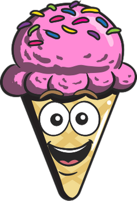 glace - gourmandise- alimentation - smiley émoticône émoji cartoon clipart illustration - artémotic