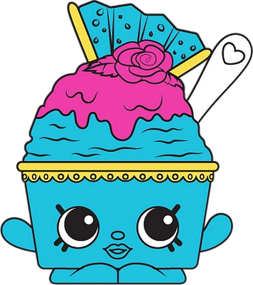 glace [Shopkins] - gourmandise- alimentation - smiley émoticône émoji cartoon clipart illustration - artémotic
