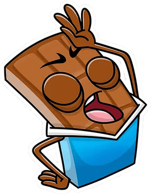 chocolat - gourmandise- alimentation - smiley émoticône émoji cartoon clipart illustration - artémotic