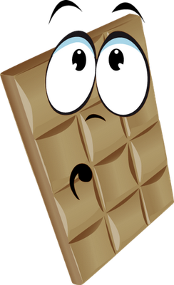chocolat - gourmandise- alimentation - smiley émoticône émoji cartoon clipart illustration - artémotic