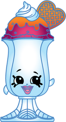 glace [Shopkins] - gourmandise- alimentation - smiley émoticône émoji cartoon clipart illustration - artémotic