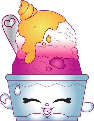 glace [Shopkins] - gourmandise- alimentation - smiley émoticône émoji cartoon clipart illustration - artémotic