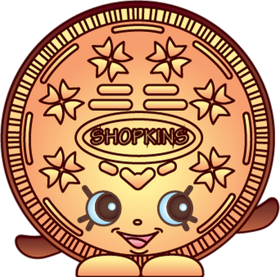 cookie [Shopkins] - gourmandise- alimentation - smiley émoticône émoji cartoon clipart illustration - artémotic