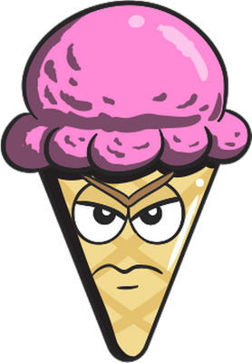 glace - gourmandise- alimentation - smiley émoticône émoji cartoon clipart illustration - artémotic