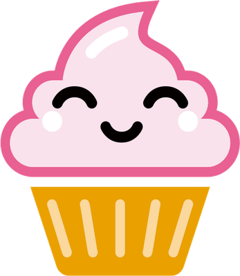 cupcake - gourmandise- alimentation - smiley émoticône émoji cartoon clipart illustration - artémotic