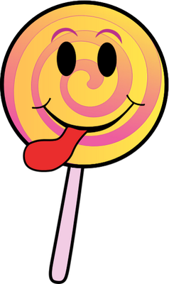 sucette - gourmandise- alimentation - smiley émoticône émoji cartoon clipart illustration - artémotic