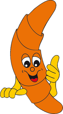 viennoiserie - gourmandise- alimentation - smiley émoticône émoji cartoon clipart illustration - artémotic