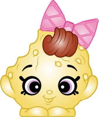 cookie [Shopkins] - gourmandise- alimentation - smiley émoticône émoji cartoon clipart illustration - artémotic