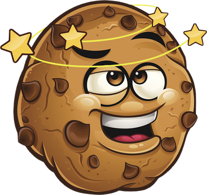 cookie - gourmandise- alimentation - smiley émoticône émoji cartoon clipart illustration - artémotic