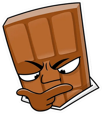 chocolat - gourmandise- alimentation - smiley émoticône émoji cartoon clipart illustration - artémotic