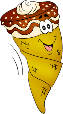 glace - gourmandise- alimentation - smiley émoticône émoji cartoon clipart illustration - artémotic