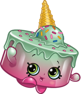 glace [Shopkins] - gourmandise- alimentation - smiley émoticône émoji cartoon clipart illustration - artémotic