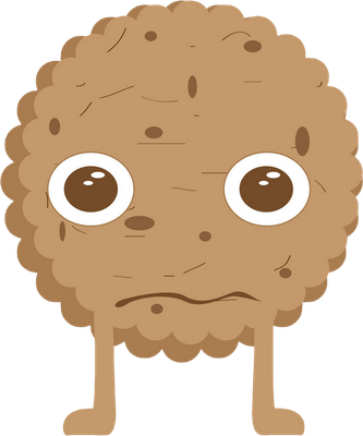 cookie - gourmandise- alimentation - smiley émoticône émoji cartoon clipart illustration - artémotic