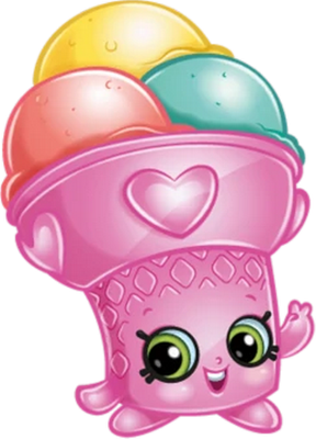 glace [Shopkins] - gourmandise- alimentation - smiley émoticône émoji cartoon clipart illustration - artémotic