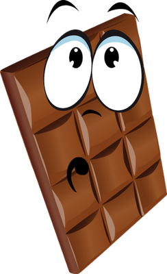 chocolat - gourmandise- alimentation - smiley émoticône émoji cartoon clipart illustration - artémotic
