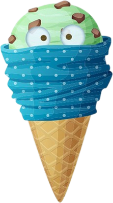 glace - gourmandise- alimentation - smiley émoticône émoji cartoon clipart illustration - artémotic
