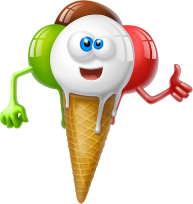 glace - gourmandise- alimentation - smiley émoticône émoji cartoon clipart illustration - artémotic