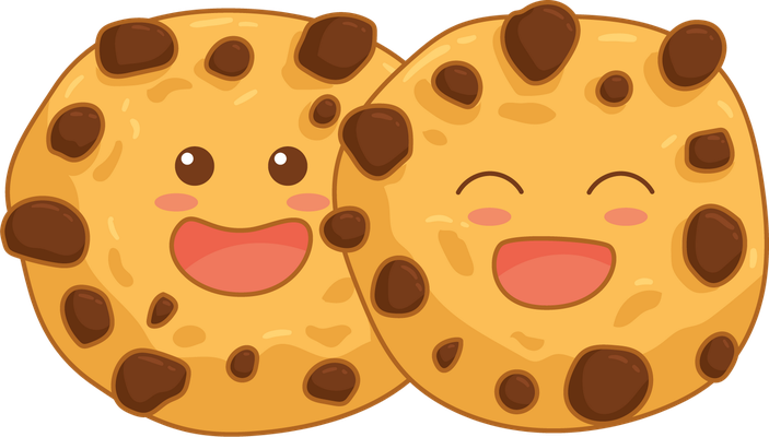 cookie - gourmandise- alimentation - smiley émoticône émoji cartoon clipart illustration - artémotic