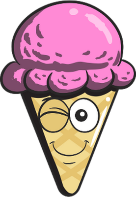 glace - gourmandise- alimentation - smiley émoticône émoji cartoon clipart illustration - artémotic
