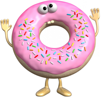donut - gourmandise- alimentation - smiley émoticône émoji cartoon clipart illustration - artémotic