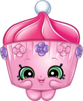 cupcake [Shopkins] - gourmandise- alimentation - smiley émoticône émoji cartoon clipart illustration - artémotic