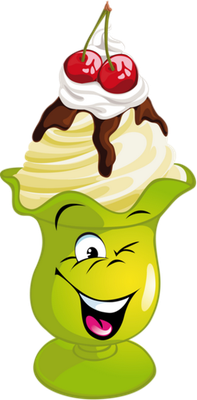 glace - gourmandise- alimentation - smiley émoticône émoji cartoon clipart illustration - artémotic