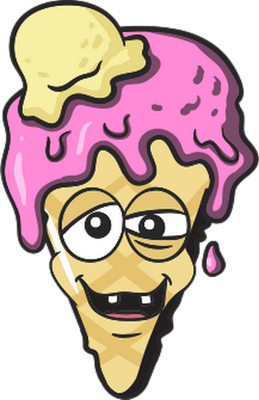 glace - gourmandise- alimentation - smiley émoticône émoji cartoon clipart illustration - artémotic