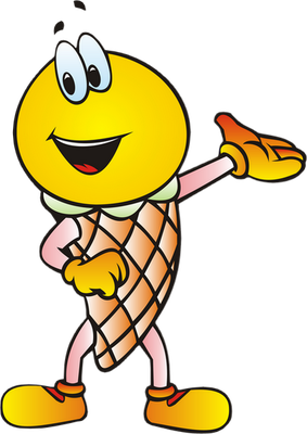 glace - gourmandise- alimentation - smiley émoticône émoji cartoon clipart illustration - artémotic