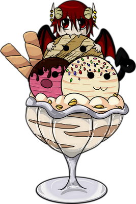 glace - gourmandise- alimentation - smiley émoticône émoji cartoon clipart illustration - artémotic