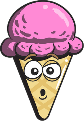 glace - gourmandise- alimentation - smiley émoticône émoji cartoon clipart illustration - artémotic
