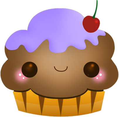 cupcake - gourmandise- alimentation - smiley émoticône émoji cartoon clipart illustration - artémotic