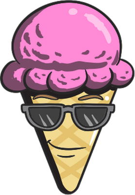 glace - gourmandise- alimentation - smiley émoticône émoji cartoon clipart illustration - artémotic