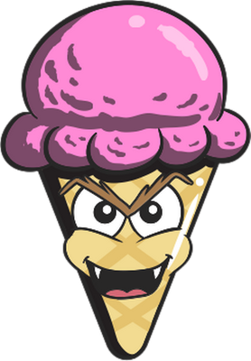 glace - gourmandise- alimentation - smiley émoticône émoji cartoon clipart illustration - artémotic
